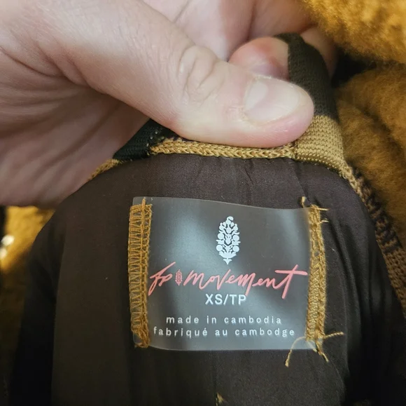 FP Movement Hit The Slopes Overalls: TOASTED ALMOND COMBO: NEW WITH TAGS:SIZE XS - Picture 3 of 4